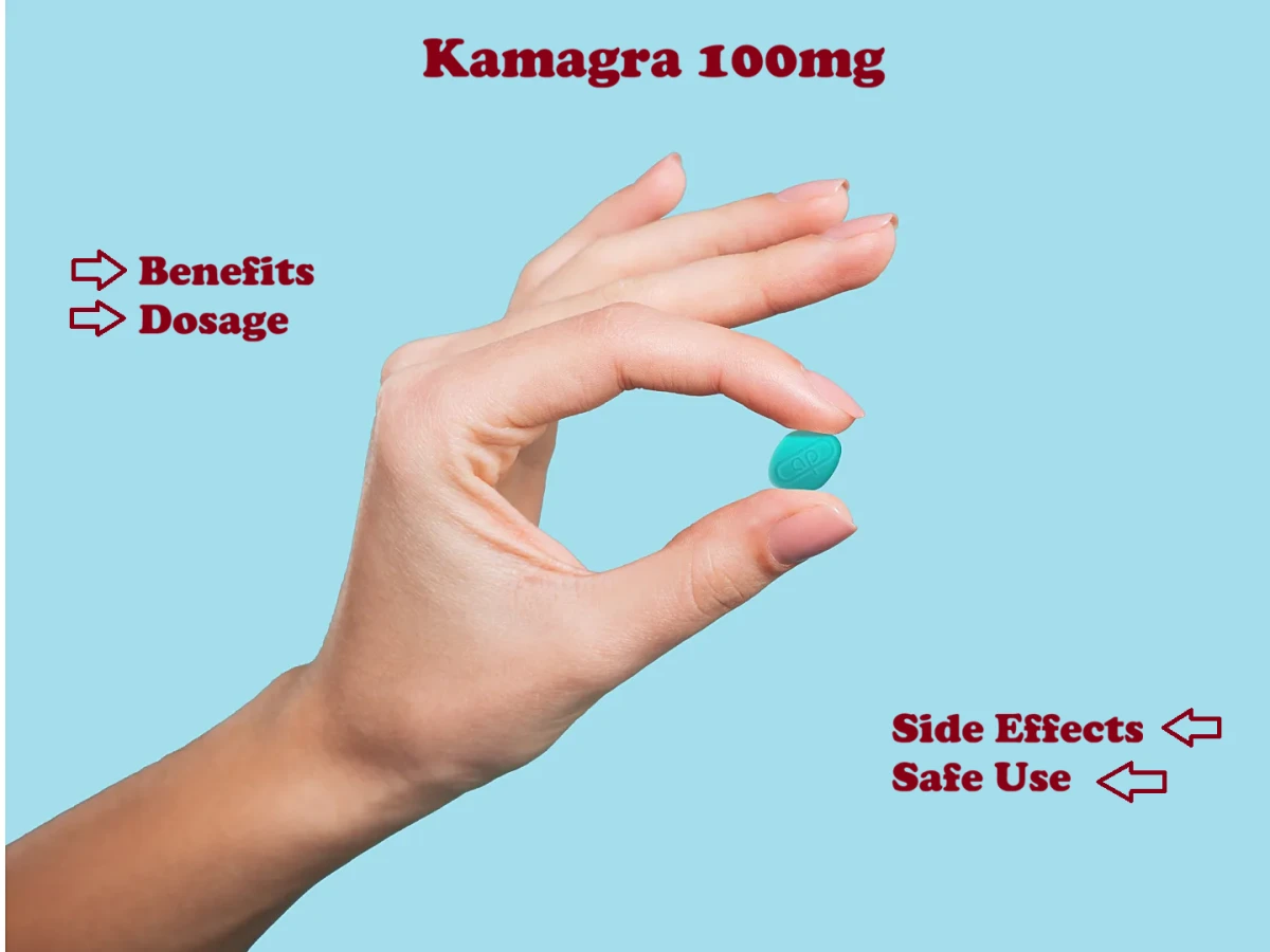 Kamagra 100mg Explained: Benefits, Dosage, Side Effects & Safe Use